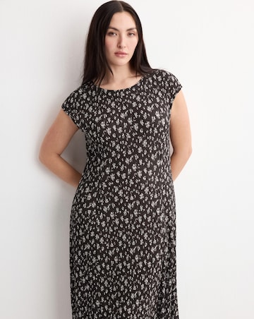 Mango Floral-Print Midi Dress