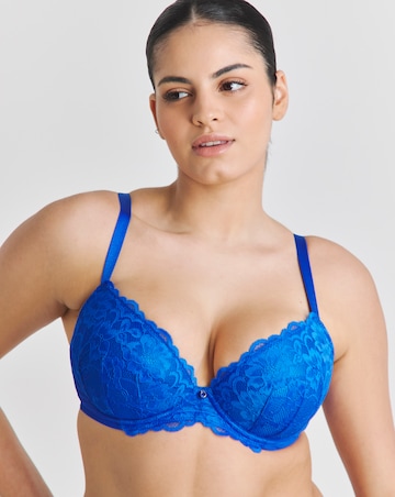 Ann Summers Sexy Lace Planet Plunge Bra Bright Blue