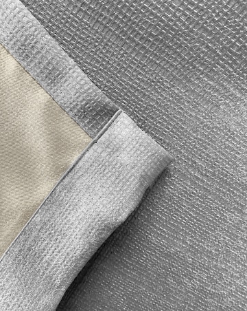 Matrix Light Filtering Textured Embossed Pencil Pleat Thermal Curtain