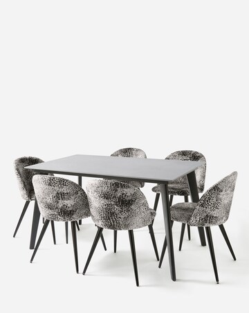 Hale Dining Table with 6 Savannah Chairs