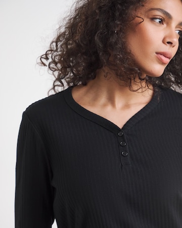 Pretty Secrets Fleece Henley Pyjama Set