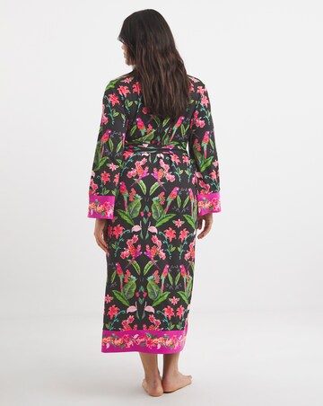 Figleaves Floral Gown With Bag And Eye Mask