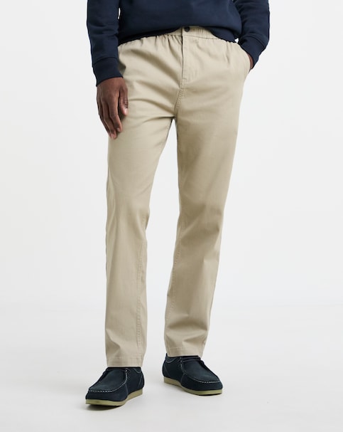 Elasticated Waist Straight Fit Chino