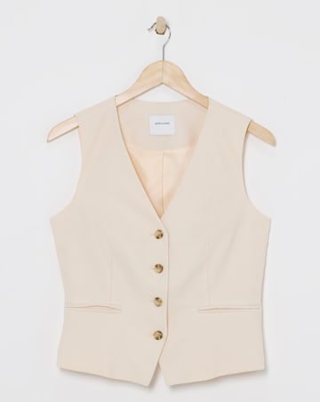 Washed Textured Waistcoat