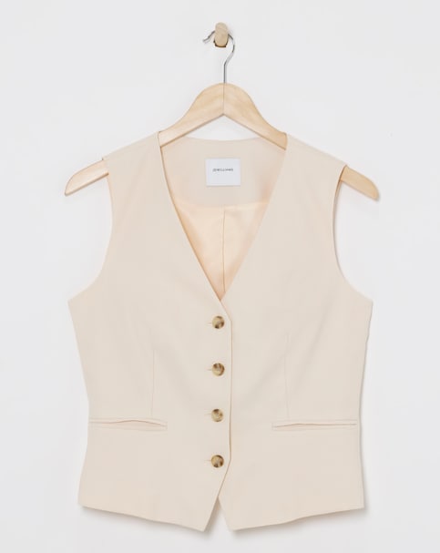 Washed Textured Waistcoat