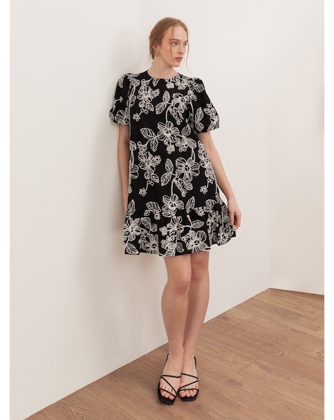 Lovedrobe Embroidered Mini Dress