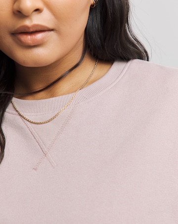 Dusty Pink Wide Cuff Sweatshirt