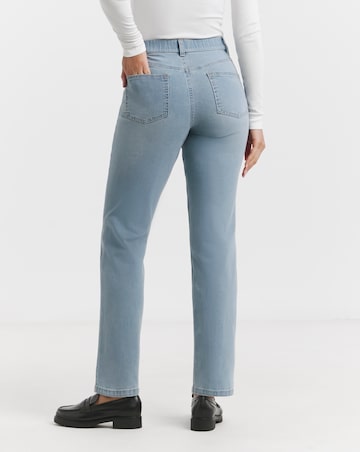 24/7 Light Wash Straight Leg Jeans