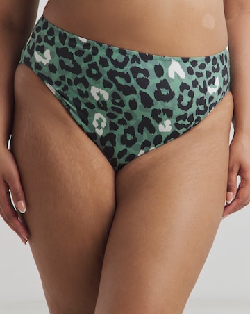 Elomi Jungle Bay Mid Rise Bikini Brief Olive