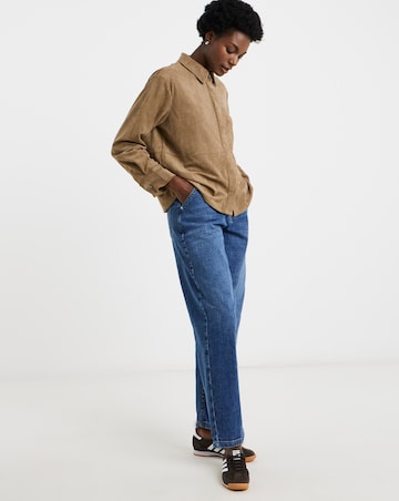 Suedette Long Sleeve Shirt