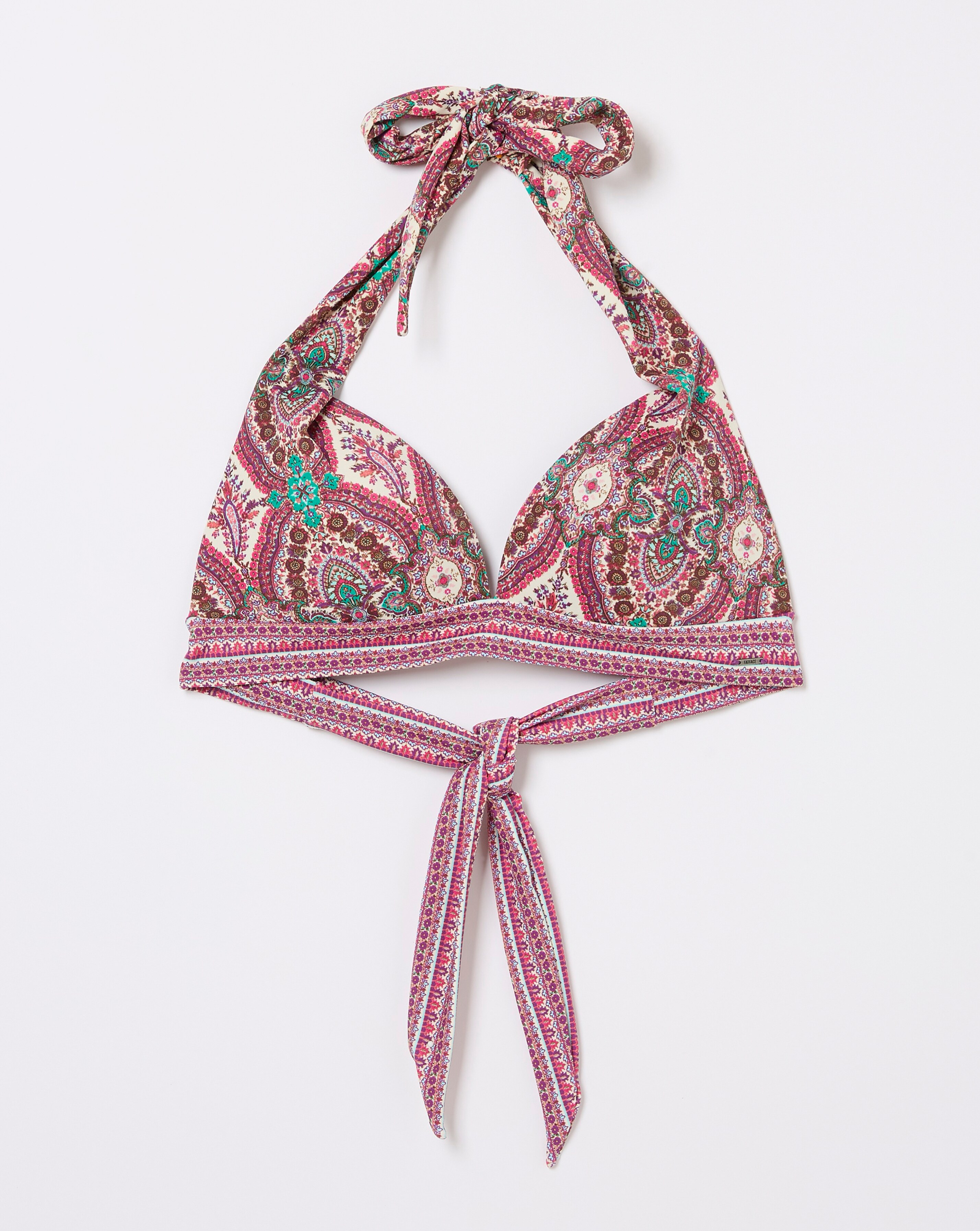 Bikini Imprimé Paisley Taille M - Neuf Avec Défauts (pierres Décollées) - Décorations Strass Et Volants