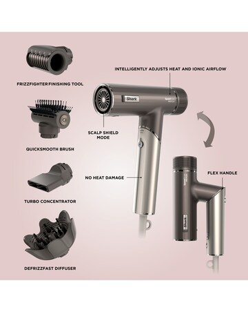 Shark SpeedStyle Pro FLEX 4 in 1 High Velocity Hair Dryer System HD542UK