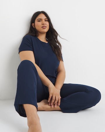 Pretty Secrets Back to Basics Pyjama Set Navy