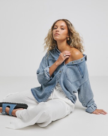Light Blue Lightweight Oversized Shirt