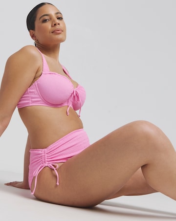 Boux Avenue Amalfi Textured Plunge Wired Bikini Top