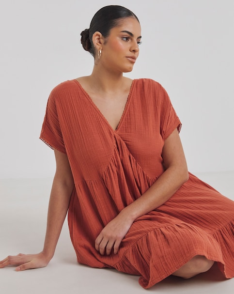 Cotton Mini Beach Dress