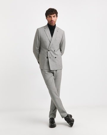 Double Breasted Puppytooth Blazer