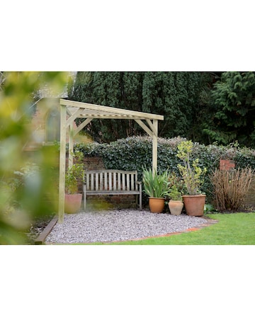 Forest Slatted Corner Pergola