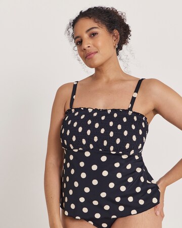 Simply Be Printed Bandeau Tankini Top