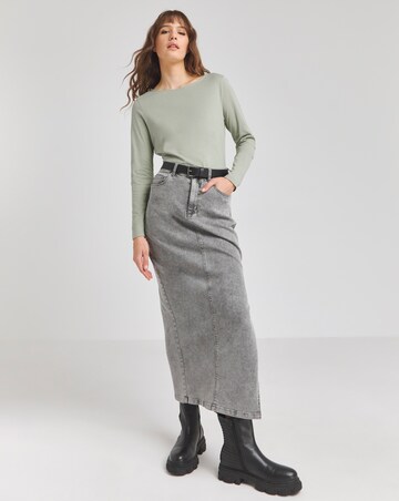 Navy,Sage & Peach 3 Pack Slash Neck Tops