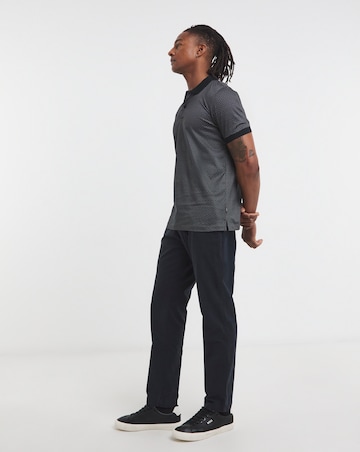 BOSS Short Sleeve Geo Print Polo - Black