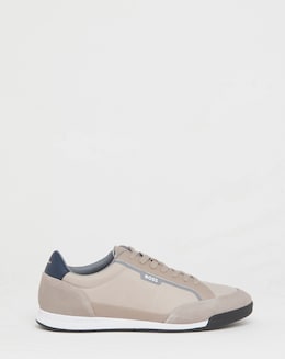 BOSS Nitan Suede Detail Trainer - Beige