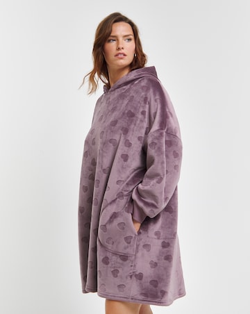 Pretty Secrets Jacquard Oversized Hooded Lounge Dress