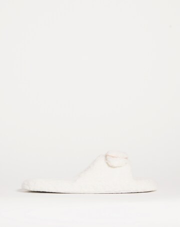 Mule Slipper with Buckle Detail - Wide Fit (E)