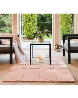 Penny Carved Circles Woollen Rug