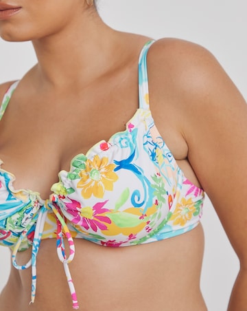 Positano Print Underwired Bikini Top