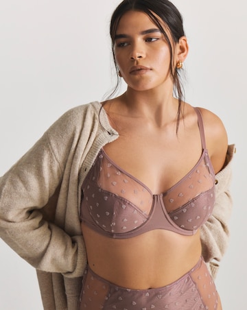 Pretty Secrets (2 Pack) Hannah Heart & Animal Print Full Cup Bras (B-G)