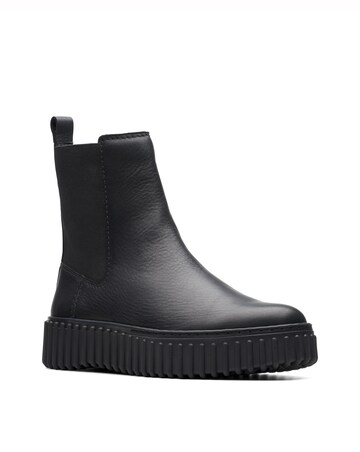 Clarks Torhill Maple Patent Chunky Boot Standard Fit