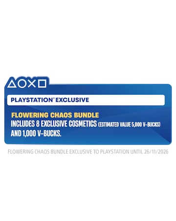 PlayStation 5 Disc Console - 1TB Fortnite Flowering Chaos Bundle