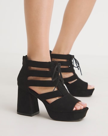 Ava Strappy Shoe Boot - Extra Wide Fit (EEE)