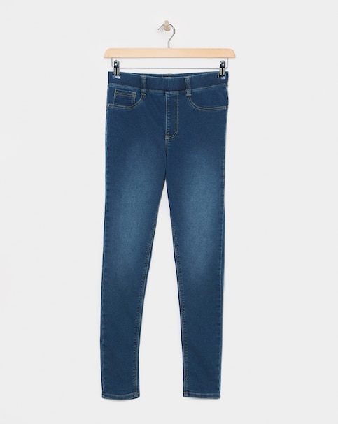 Mid Blue Stretch Skinny Jeggings
