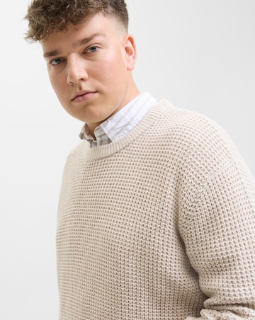 Jack & Jones Global Knitted Jumper - Natural