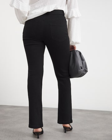 24/7 Black Straight Leg Jeans made with Organic Cotton