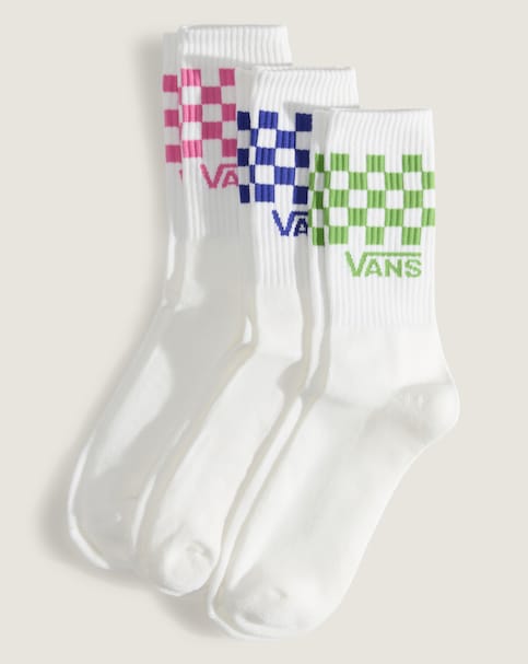 VANS Classic Crew Check 3 Pack Socks