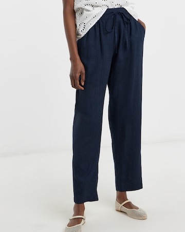 Linen Mix Tapered Trouser