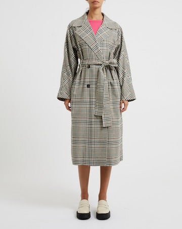French Connection Dandy Check Trench Coat