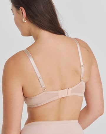 Pretty Secrets Ivy Lace Balcony Wired Basic Bra (B-F) Almond