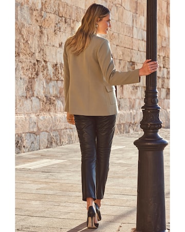 Sosandar Green Utility Blazer