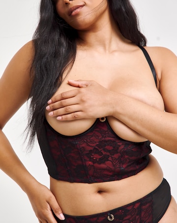 Simply Be Cupless Underwire Lace Longline Bra