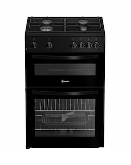 Indesit ITG6GB 60cm Gas Twin Cooker - Black + Installation