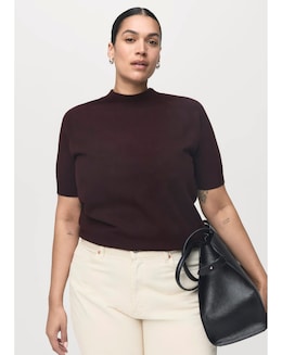 Mango Short Sleeve Sweater