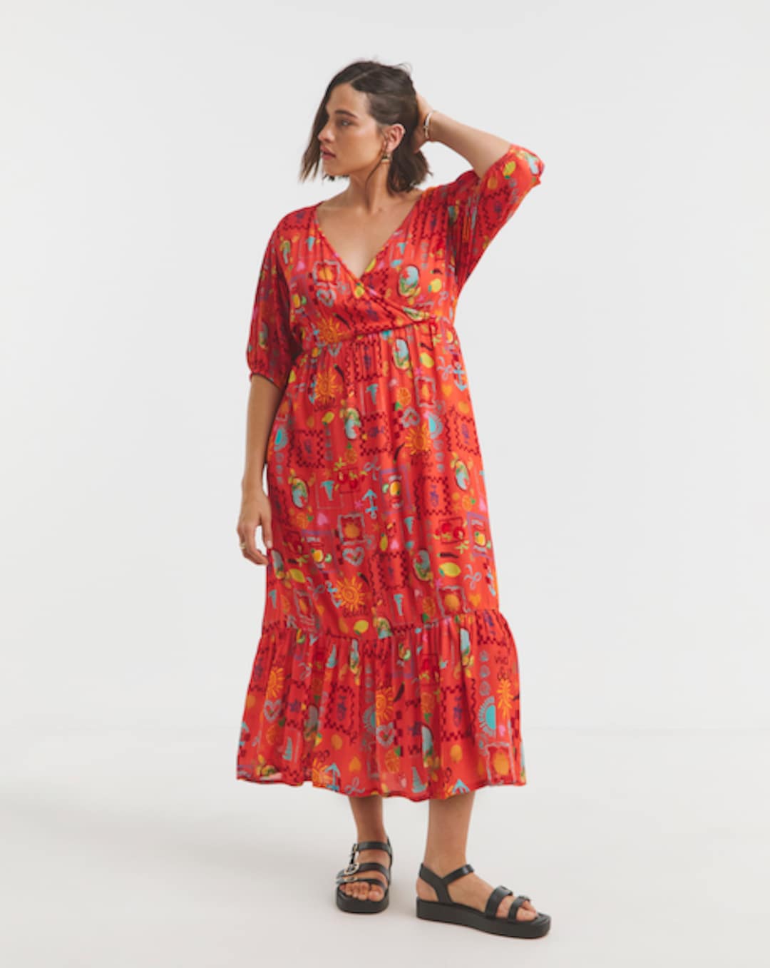 long sleeve floral maxi summer dresses Provence Bloom Long Sleeve Maxi Dress Floral Blue