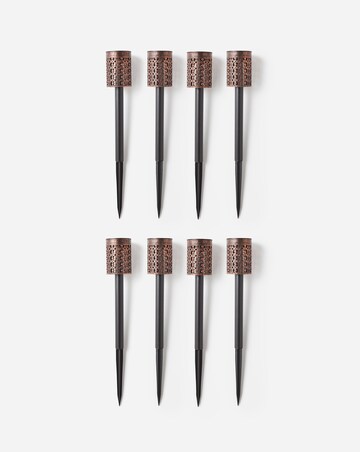 8 Moroccan Solar Stake Lights