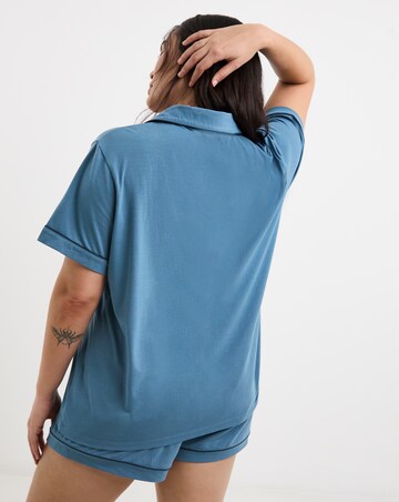 Pretty Secrets Revere Pyjama Short Set Blue