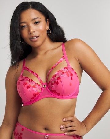Simply Be Sexy Hearts Underwired Half Pad Balcony Bra