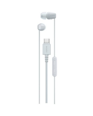 SONY IER-EX15C USB-C Wired Earphones - White